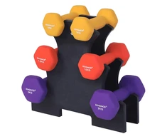 Songmics 1, 1,5, 2kg hantelių rinkinys