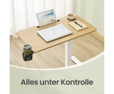Songmics Reguliuojamo aukščio stalas 80 x 45 x 65-102cm