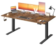 Songmics Reguliuojamo aukščio stalas 180 × 80 × 72–120 cm
