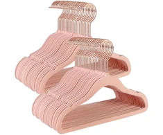 Songmics Vaikiškos drabužių pakabos, 30x0,5x20,5 cm, rožinė