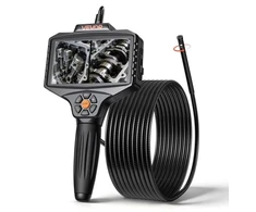 VEVOR 360° motorizuotas sukimosi endoskopas, dvigubos kameros boreskopinė kamera su šviesa, 5" HD IPS, 8 mm, 5 m