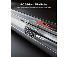 Dviejų lęšių artikuliuojantis endoskopas VEVOR ZX41, 6,2 mm lęšis