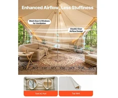 Glampingo palapinė VEVOR ZJXYMGBDWZ-6M, 6 x 4 x 3.1 m