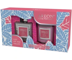 Areon Rinkinys Kvapas 150 ml+žvakė Lily of the Valley