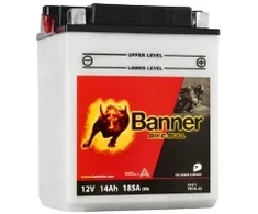 Banner 14Ah Bike Bull -+ 12V 185A akumuliatorius 134x89x166mm