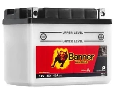 Banner 4Ah Bike Bull 12V 40A akumuliatorius 120x70x92mm