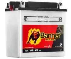 Banner 8Ah Bike Bull +- 12V 90A akumuliatorius 135x75x133mm