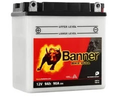 Banner 9Ah Bike Bull +- 12V 90A akumuliatorius 135x75x139mm