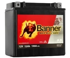 Banner 12Ah Bike Bull AGM 12V 190A akumuliatorius 150x87x147mm