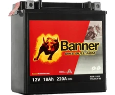 Banner 18Ah Bike Bull AGM 12V 220A akumuliatorius 150x87x161mm