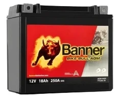 Banner 18Ah Bike Bull AGM 12V 250A akumuliatorius 175x87x155mm