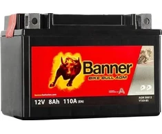 Banner 8Ah Bike Bull AGM 12V 90A akumuliatorius 150x87x105mm