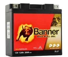 Banner 12Ah Bike Bull GEL 12V 200A akumuliatorius 150x69x145mm