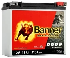 Banner 18Ah Bike Bull PRO 12V 310A akumuliatorius 175x88x155mm