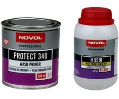 Novol Rūgštinis antikorozinis gruntas su kietikliu PROTECT 340 1+1 (komplektas 0,2L+0,2L)