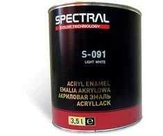 SPECTRAL Acrylic enamel S-091 LIGHT Baltas 3.5L