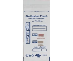 ProSteril sterilizacijos vokai 75x150 mm balti be vidinių indikatorių. (100vnt.) [S7515W]
