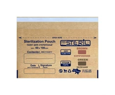 ProSteril sterilizaciniai vokai 60x100 mm rudi be vidinių indikatorių. (100vnt.) [S6010B]