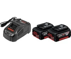 Grąžtas Bosch rinkinys akumuliatoriai GBA 18 V-Li 2x5,0 Ah + kroviklis GAL 1880 CV