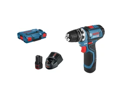 Bosch Akumuliatorinis gręžtuvas-suktuvas GSR 12V-15 FC, 2x2.0Ah, GFA 12-B