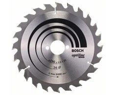Bosch pjovimo diskas medienai 190x2,0x30 T24 Optiline Wood