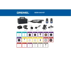 Daugiafunkcis įrankis Dremel 8250-5/65 Platinum, su 5 antgaliais ir 65 priedais