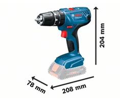 Bosch Akumuliatorinis smūginis suktuvas gręžtuvas GSB 18V-21 55Nm, be akumuliatoriaus ir kroviklio