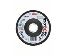 Bosch XLOCK žiedlapiniai diskai D 125 mm; K 40, lenktas