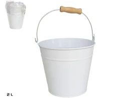 Gėlių vazonas - dekoratyvinis kibiras, 2 l, 17x16,5x14 cm, GARDEN ENJOY