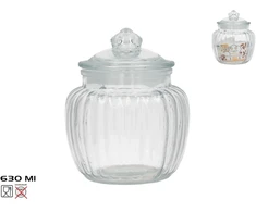 Lumarko Greta stiklinis słoik 630 ml 12.00 x 12.00 x 14.00 KITCHEN&amp;GO