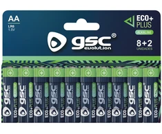 GSC EcoPlus alkaline LR6 (AAA) šarminės baterijos, 10 vnt./pakuotėje, 106000055
