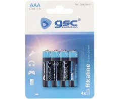 GSC evolution alkaline LR03 (AAA) šarminės baterijos, 4 vnt./lizdinėje pakuotėje, 009000171