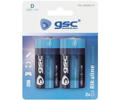 GSC evolution alkaline LR20 (D) šarminės baterijos, 2 vnt./lizdinėje pakuotėje, 009000174