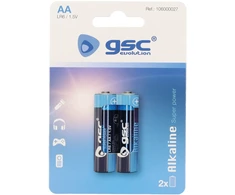 GSC evolution alkaline LR6 (AA) šarminės baterijos, 2 vnt./lizdinėje pakuotėje, 106000027