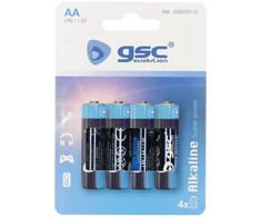 GSC evolution alkaline LR6 (AA) šarminės baterijos, 4 vnt./lizdinėje pakuotėje, 009000172