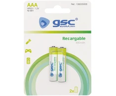 GSC evolution Rechargeable HR03 (AAA) 1,2V 800mAh įkraunamos baterijos, 2 vnt./lizdinėje pakuotėje,