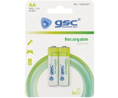 GSC evolution Rechargeable HR6 1,2V (AA) 2300mAh įkraunamos baterijos, 2 vnt./lizdinėje pakuotėje, 1