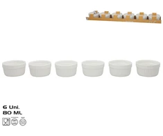 Aptel Formy do pieczenia x6 80 ml 7x7x4 cm balta KITCHEN&amp;GO