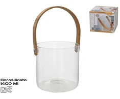Lumarko Wiaderko ant ledo su bambuku laikiliu 1400 ml 13,50 x 13,50 x 25,00 KITCHEN&amp;GO