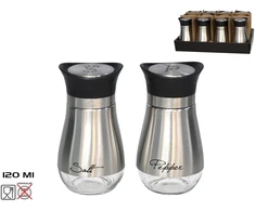 Nerūdijančio plieno druskinė 120 ml, 11 x 6 x 6 cm, KITCHEN&amp;GO