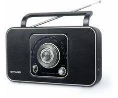 Radio Muse Muse 2-band portable radio M-069 Juodas