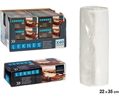 Leknes Apsauginis maisto įvyniojimas Polietilenas Agapė ant stalo pastatomas meniu Atvirukas su paaiškinimais (40 pcs)