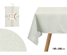 Poliesterinė staltiesė 140×240 cm, šviesiai žalia, 95081, Kinvara