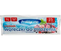 Praktyczna 4W9921 Plastikiniai šaldymo maišeliai. 25 vnt. 1L