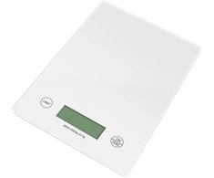 Rosberg Virtuvinės svarstyklės, 5kg., 2xAAA baterijos (nepridedamos), LCD ekranas, Baltas, 5RP51651KW, Rosb