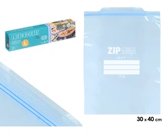 Leknes Maišelis šaldiklyje Mėlyna Zip (7 L) (10 uds)