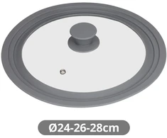 Universalus keptuvės dangtis 24/26/28 cm, 401015010, Vassary