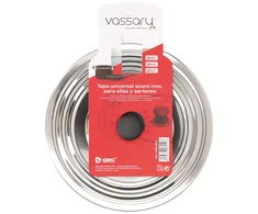 Universalus nerūdijančiojo plieno dangtis puodams ir keptuvėms Ø22–24–26 cm, 401015012, Vassary