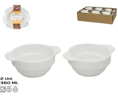 Gerimport Pojemnik na sosy x2 360 ml 15 3x12 5x5 8 cm balta KITCHEN&amp;GO