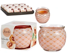 Acorde Aromatizuota žvakė Persikas Oranžinė stiklas Vaškas Stiklas